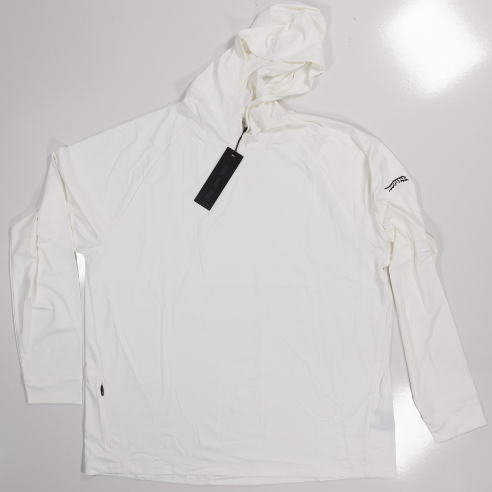 Sun Day Red XL White Training Dry Hoodie Tiger Woods Lightweight Performance NWT