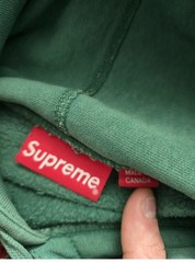 Supreme Green Cord Collegiate Hoodie SS18 size medium