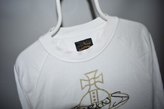 Vivienne Westwood Anglomania Gold Foil Orb Classic Sweater Sweatshirt Mens M