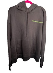 Mode of One MEN’S Jet Gray Destination Nowhere Hoodie Fleece Wall Sz. M NWT