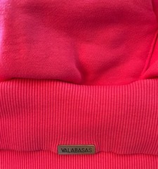 Valabasas Unity Pink Fleece Hoodie Satin Hood Streetwear Hip Hop Graphic Men’s M