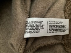 US Polo Assn Striped Brown Pullover Hoodie Fleece Men’s Size S Cotton Blend NEW