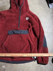 The North Face Campshire Men’s Red 1/4 Zip Fleece Hoodie Size Medium