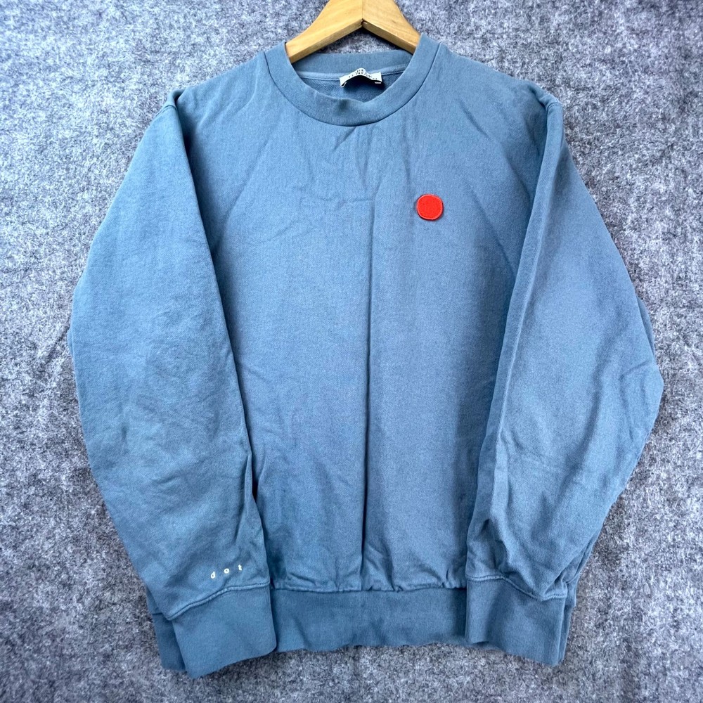 Loreak Mendian Sweatshirt Mens Large Blue Logo Red Dot Designer