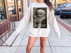 Retro Santa Sweatshirt Trendy Holiday Christmas Apparel Top
