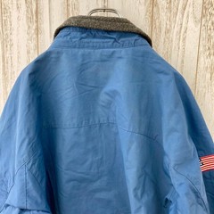 Ralph Lauren Polo Sports Nylon Jacket 90s Stars & Stripes Navy XL Used