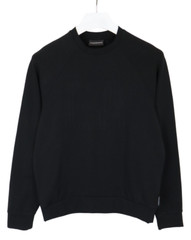 EMPORIO ARMANI Sweatshirt Men’s SMALL Pullover Crew Neck Embossed Logo