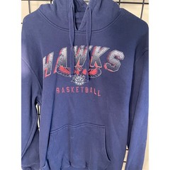 G-III Sports Atlanta Hawks Basketball Hoodie Mens Large Navy Blue Pullover