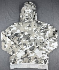 Adidas Camo Hoodie Large Gray White Pullover Fleece Logo Sweatshirt