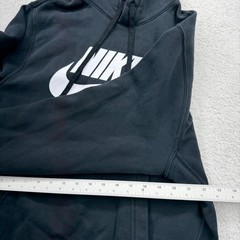 Nike Sportswear Club Fleece Hoodie Black White Futura Logo Mens M BV2973-010