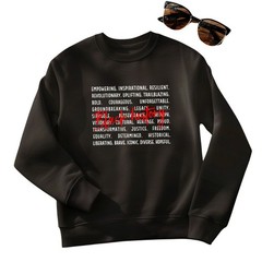 Black History Empowerment Christian Word Cloud Sweatshirt