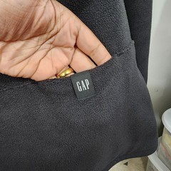Yeezy Gap Engineered by Balenciaga Polar Fleece Padded Hoodie Black Oversized 2X