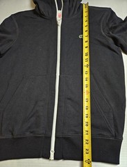 Lacoste LIVE Hoodie Black XXS Full Zip Cotton Sweatshirt Pockets Logo