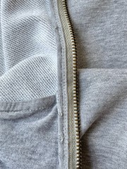 Vivienne Westwood Gray Zip Up Hoodie Orb Logo Sweatshirt Embroidered Sz XL Y2K