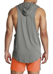 Under Armour Men’s Project Rock Payoff Sleeveless Cut Off Tank Top Hoodie Size S