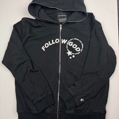 Follow God Chicago Black Graphic Zip Up Hoodie Christian Streetwear L
