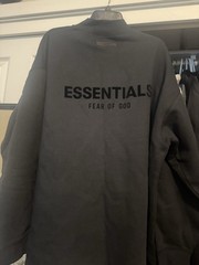 Essentials Relaxed Crewneck Stretch Limo XL