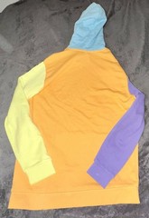 Adidas Blocked Trefoil Hoody Pastels Orange Purple Green Blue Large