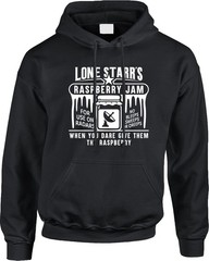 Lone Starr Raspberry Jam Movie Parody Spaceballs Film Joke Funny Mens Hoodie