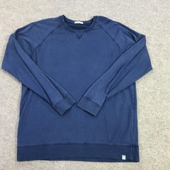 Peter Millar Sweatshirt Mens Large Blue Fleece Crewneck Pullover Stretch Logo