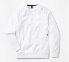 UNRL Crossover Crewneck White Men’s L Stretch Performance Sports Gym