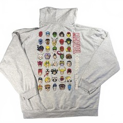 Marvel Comics Group Character Grid Hoodie | Heather Gray | XL