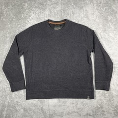 JACHS New York Sweatshirt Mens XL Charcoal Gray Crewneck Pullover Heather Knit