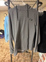 Nike Men’s Gray Modern French Terry Pullover Hoodie Size Medium