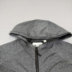 Reigning Champ Hoodie Mens Large Gray Adidas Zip Up Sweater Jacket Stretch Gym