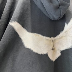 Yeezy Gap Engineered By Balenciaga Dove Hoodie Washed Black 472996-00