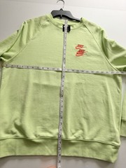Nike L World Tour Sweatshirt Triple Swoosh Green Logo French Terry Streetwear