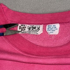 Vintage I Climbed The Great Wall China Sweatshirt Pink Large Raglan Souvenir 80s