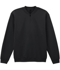 Long Sleeve 1/4 Zip Neck Sweatshirt Gildan SoftStyle Midweight Cotton/Polyester