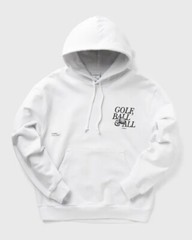 Students Golf Men’s Golf Ball & All Long Sleeve Pullover Hoodie White Size L