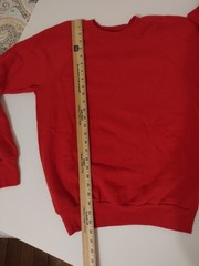Vintage Red Raglan Sweatshirt Men Large SWEATS FX PANNILL Soft Cotton & Acrylic