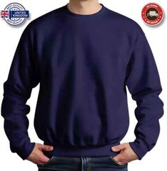 Mens Sweatshirt Heavy Blend 100% Cotton Plain Jumper Casual Very High Quality
