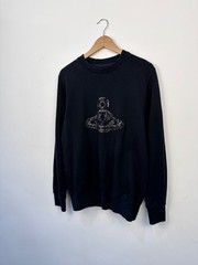 Vivienne Westwood MAN Black Sweatshirt Orb Logo Size L