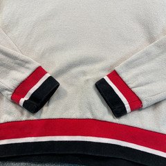 Vintage Russell-Athletic Letter “R” Ringer Sweatshirt Medium 20×26 White