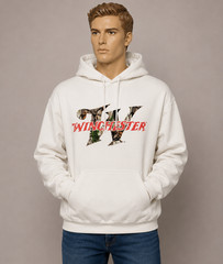 NWT Winchester Hoodie Men’s Large White Camo Logo Pullover Hooded Sweatshirt