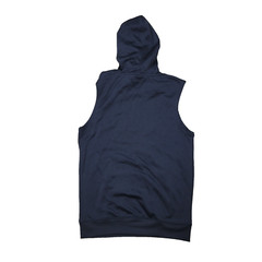 NBA Mens Small Black Big Logo Graphic Print Sleeveless Hoodie