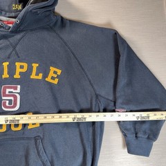 Triple Five Soul TFS Embroidered Hoodie XL Y2K Streetwear Navy Spell Out VTG