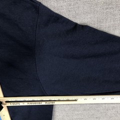 Champion Sweatshirt Mens M Dark Navy Blue Gradient Logo Fleece Pullover