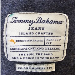 Tommy Bahama Quarter Zip Pullover Sweatshirt Men’s L Blue Cotton Polyester Blend