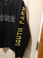 South Park Sweatshirt Teens Youth XL 12-14 Black New Ships From USA