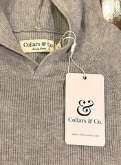 Collars & Co Double Knit Premium Cotton Hoodie Gray Men’s L $104 New Pullover
