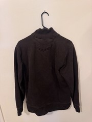 Eddie Bauer Men’s M Black Full Zip Fleece Lined Super Soft Cotton Jacket