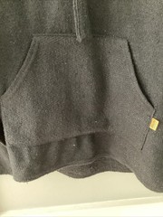 Mexican Baja Black Large 42-44 Hooded Jacket By Molina