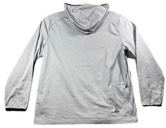 Reebok Men’s Active Fleece Jersey Hoodie Gray Size L