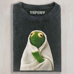 COZY BLANKET FROG MEME VINTAGE UNISEX TEE