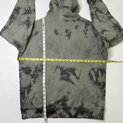 KATIN Hoodie Men’s NEW Size L Tie Dye Heavyweight Pullover Pocket Green Gray
